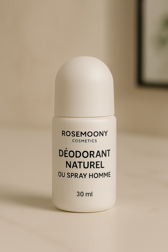 Déodorant Naturel Solide ou Spray Homme - Rose Moony Fashion Fraîcheur et protection naturelle pour l’homme actif