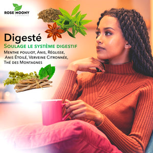 soulage la digestion, tisane naturelle aux plantes