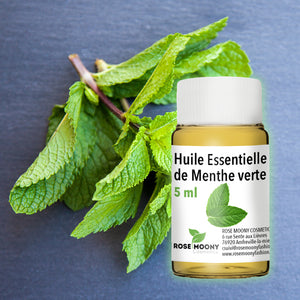 green mint essential oil rose moony cosmetics