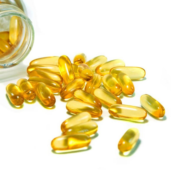 Capsules souples 1000 mg OMÉGA 3 - Pure Huile de Poisson - Santé Cardiovasculaire avec les Acides Gras EPA et DHA