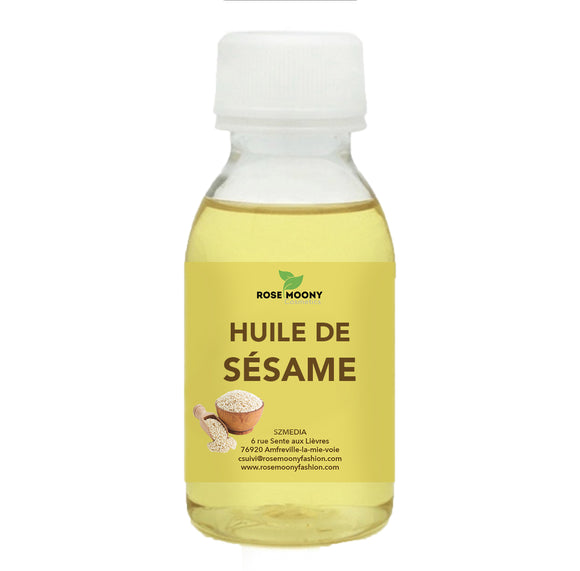 Huile de sésame naturelle à usage cosmétique