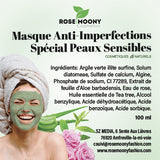 masque formulation douce permet de traiter les peaux acnéiques sans les irriter.