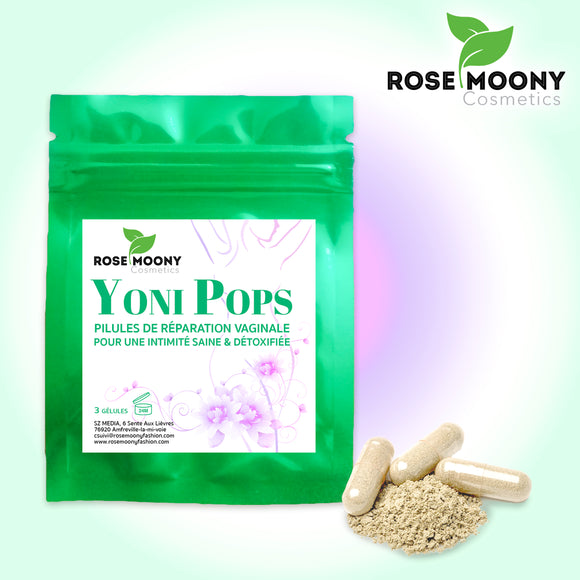 Pilules de réparation vaginale Yoni Pops, Hygiène Féminine Gynécologique au naturel, pour un usage intime féminin. 