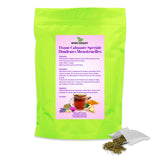 Ingrédients: Achillée millefeuille, fenouil, gingembre, chardon-Marie, curcuma, huile essentielle de Lavandin, huile essentielle de camomille allemande.   28 sachets individuels.