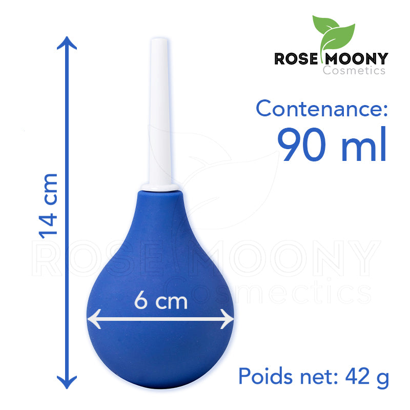 POIRE DE LAVEMENT ANAL HYGIÈNE INTIME ANUS SILICONE MEDICALE 2 CANULES  INCLUSES