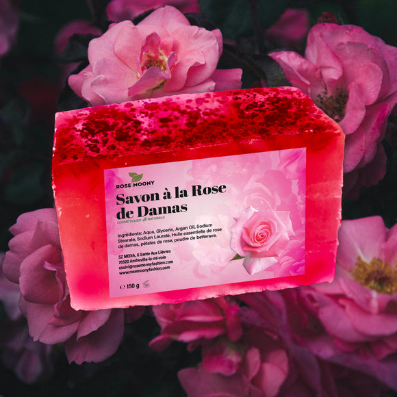 savon rose de damas