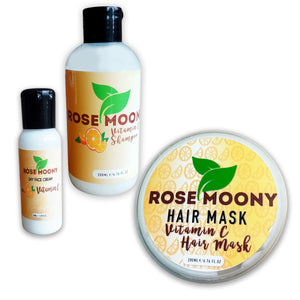vitamin c shampoo day face cream and hair mask